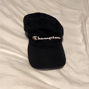 🔥 Black Champion Logo Hat